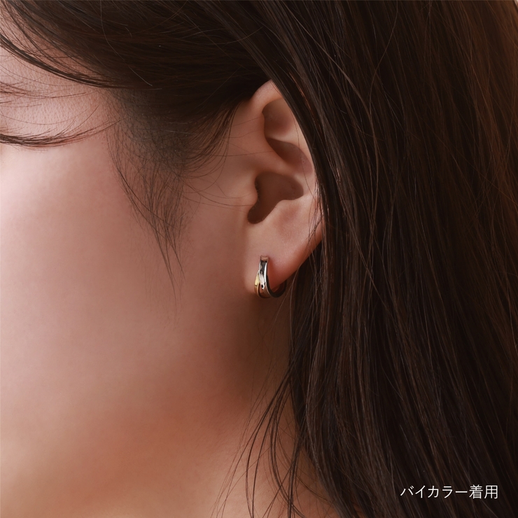ミニダブルフープピアス | Matthewmark  | 詳細画像4 