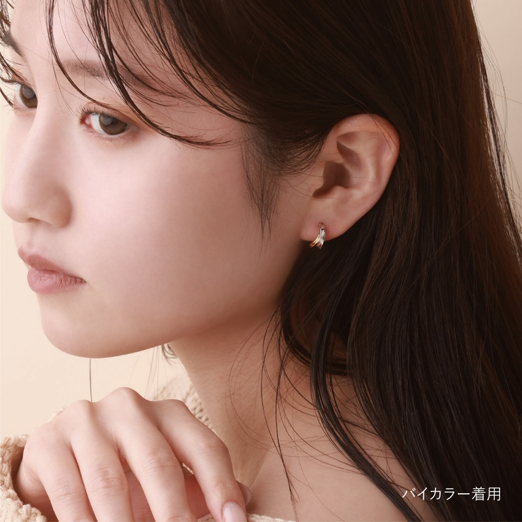 ミニダブルフープピアス | Matthewmark  | 詳細画像6 