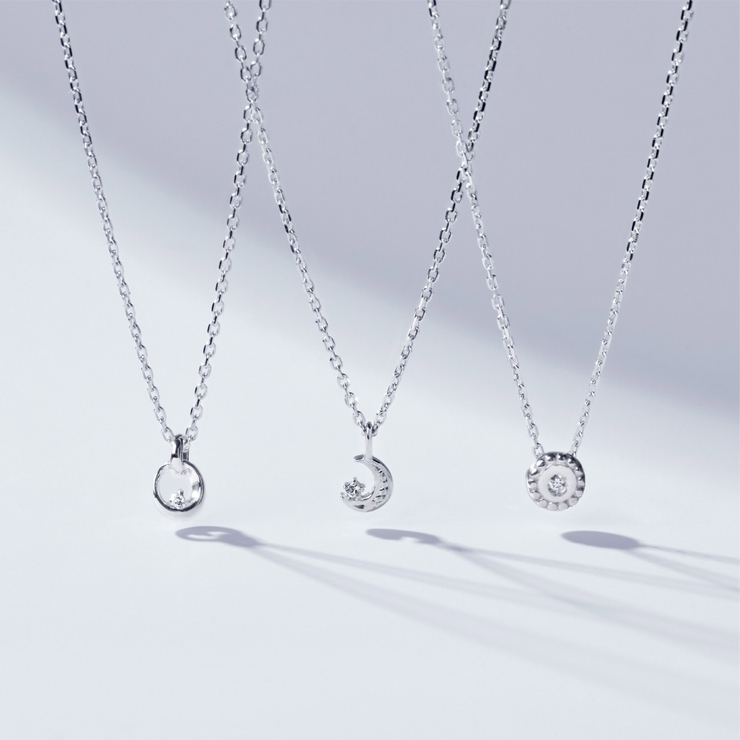 MATEO 14kt クリスタル ダイヤモンド ネックレス ○関送無料○ 本物の輝きを【ベビーダイヤモンドネックレス】[品番