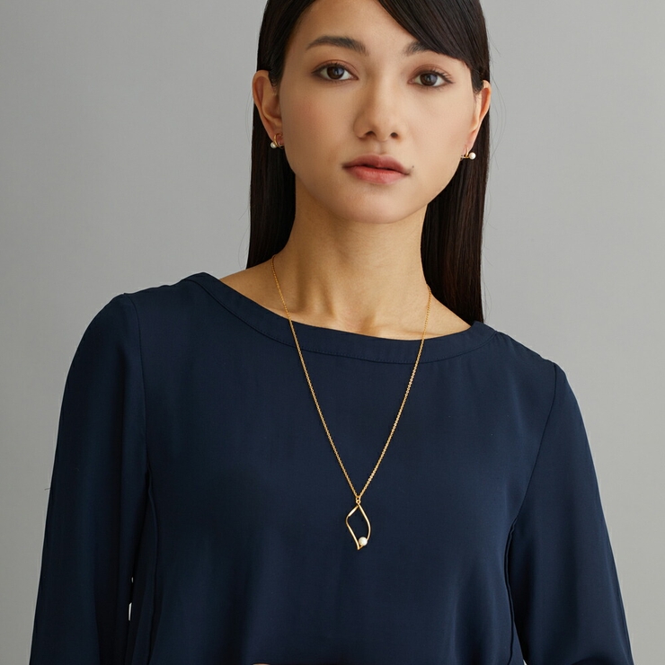 ロングネックレス パール リーフ | Melody　Accessory | 詳細画像7 