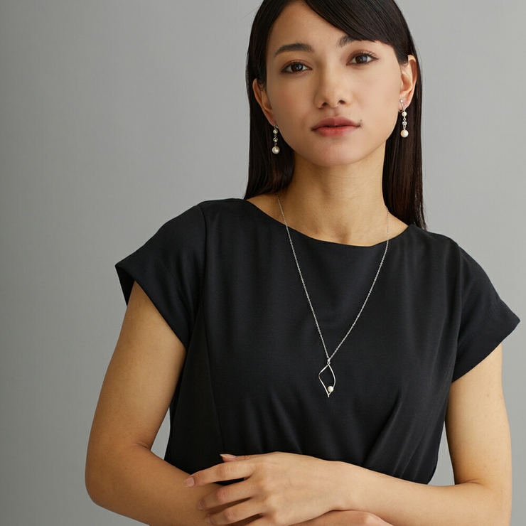 ロングネックレス パール リーフ | Melody　Accessory | 詳細画像6 