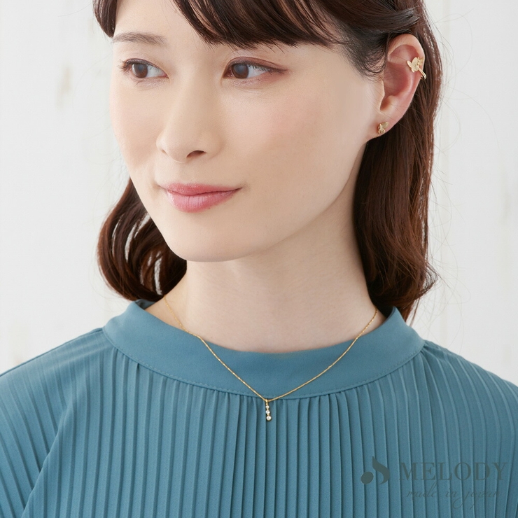 ネックレス 小粒 縦ライン | Melody　Accessory | 詳細画像3 