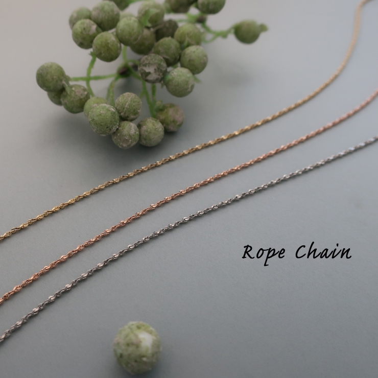 日本製 チェーンネックレス スクリューチェーン | Melody　Accessory | 詳細画像3 