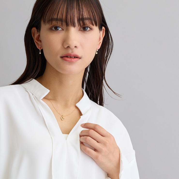 ネックレス オープンハート 日本製[品番：MLOA0000594]｜Melody