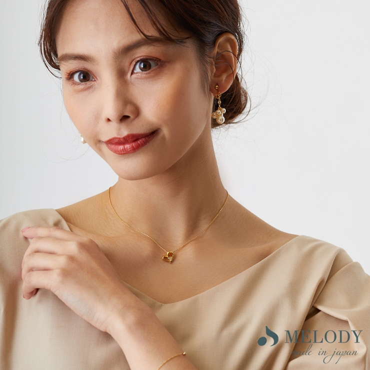 ネックレス オープンハート レディース | Melody　Accessory | 詳細画像3 