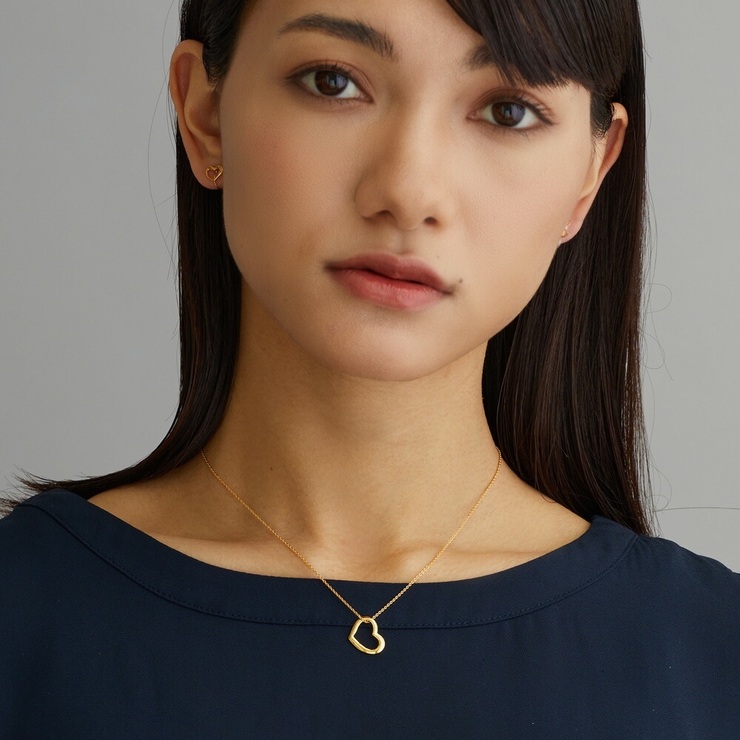 ネックレス オープンハート ネックレス