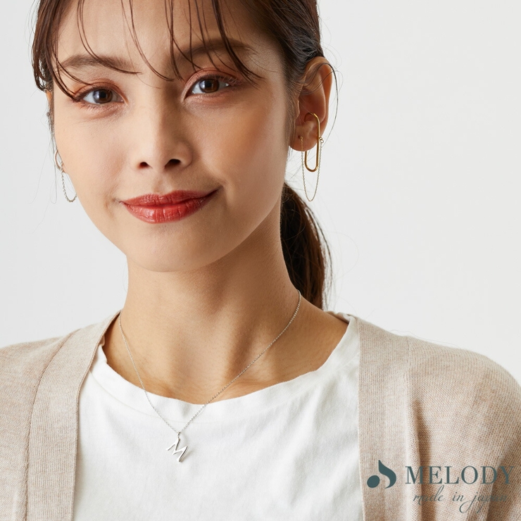 ネックレスイニシャルk18ゴールド金属アレルギー対応レタートレンド小ぶりシンプルAEHKMNRSYアルファベットペンダントブランドおしゃれジュエリーアクセサリーレディース