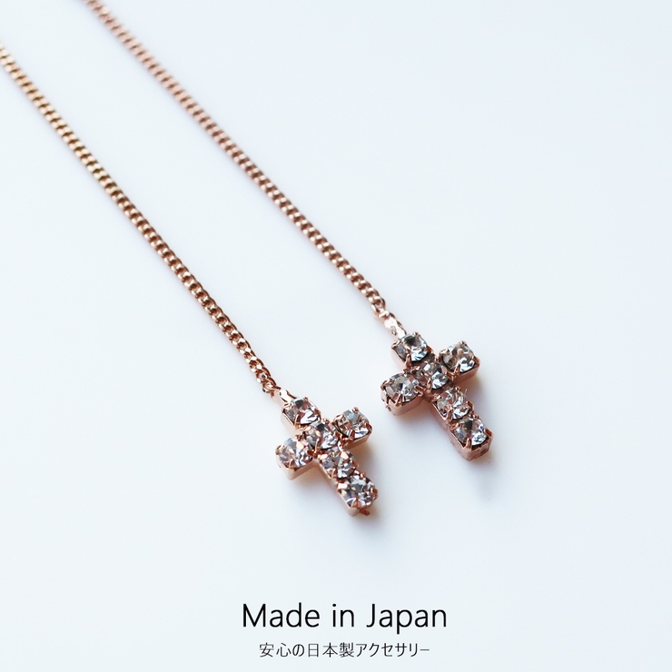 ピアス アメリカンピアス ラインストーン | Melody　Accessory | 詳細画像4 