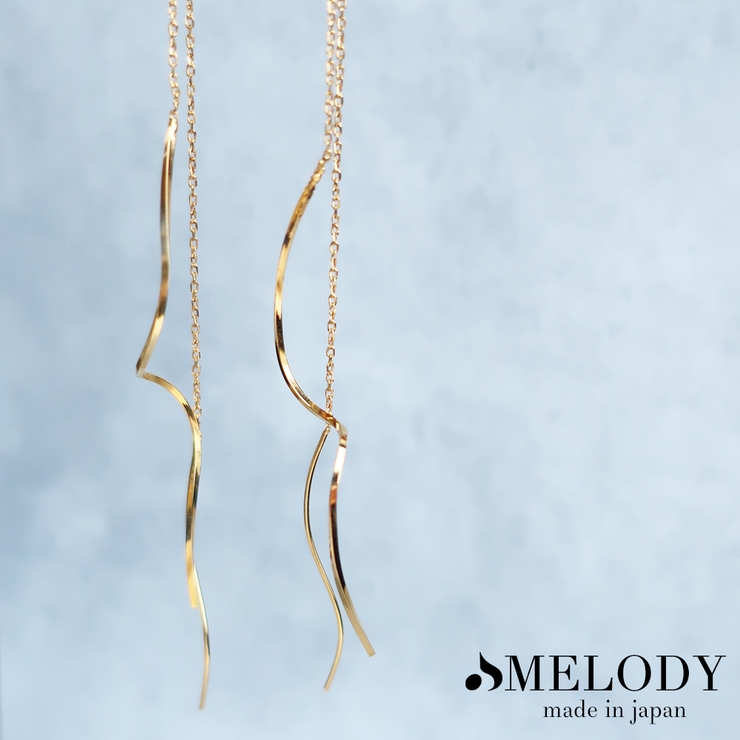 チェーンピアス ピアス K18GP | Melody　Accessory | 詳細画像1 
