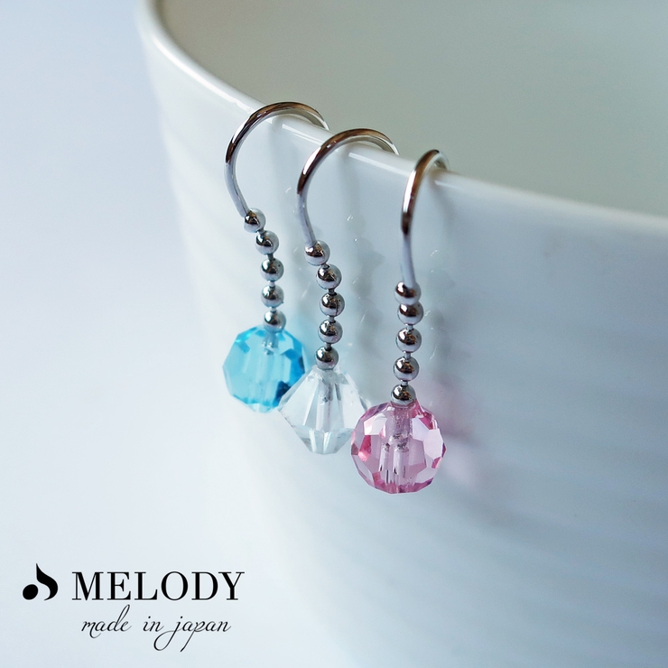 ピアス 小ぶり ピンク[品番：MLOA0002616]｜Melody Accessory