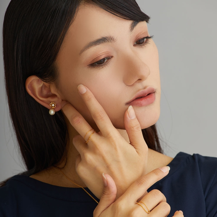 ピアス 日本製 K18GP[品番：MLOA0001515]｜Melody Accessory