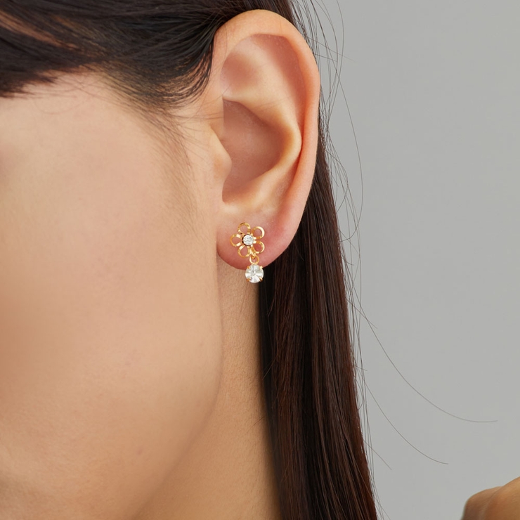 ピアス 日本製 K18GP[品番：MLOA0001515]｜Melody Accessory