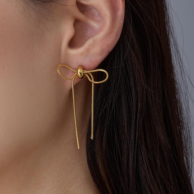 リボン りぼん ピアス | Melody　Accessory | 詳細画像1 