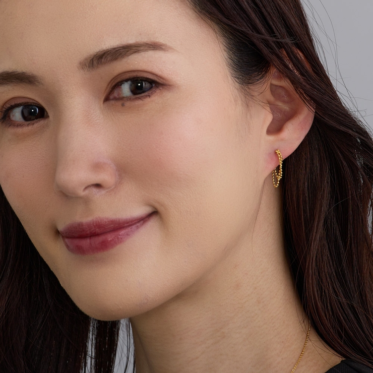 ピアス 日本製 ボールチェーン | Melody　Accessory | 詳細画像5 