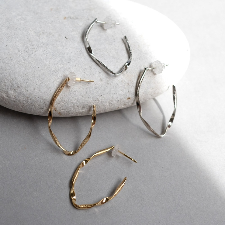 ピアス K18GP サンドブラスト | Melody　Accessory | 詳細画像2 