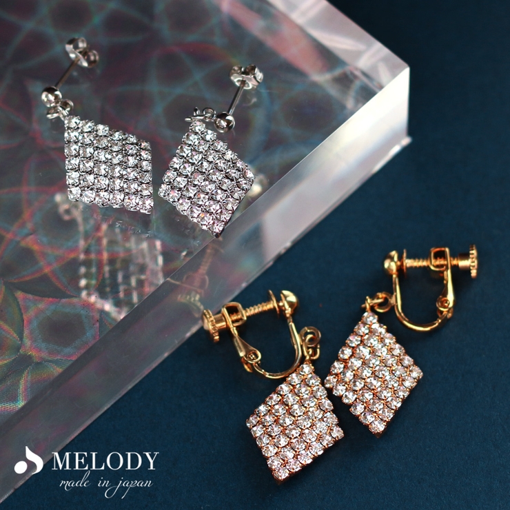 ピアス 揺れる ダイヤモンドシェイプ | Melody　Accessory | 詳細画像3 