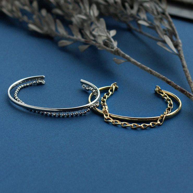 バングル 2連 重ね付け風 | Melody　Accessory | 詳細画像7 