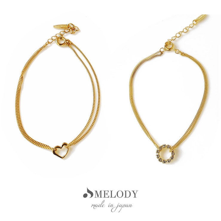 ブレスレット レディース Ｗチェーン | Melody　Accessory | 詳細画像8 