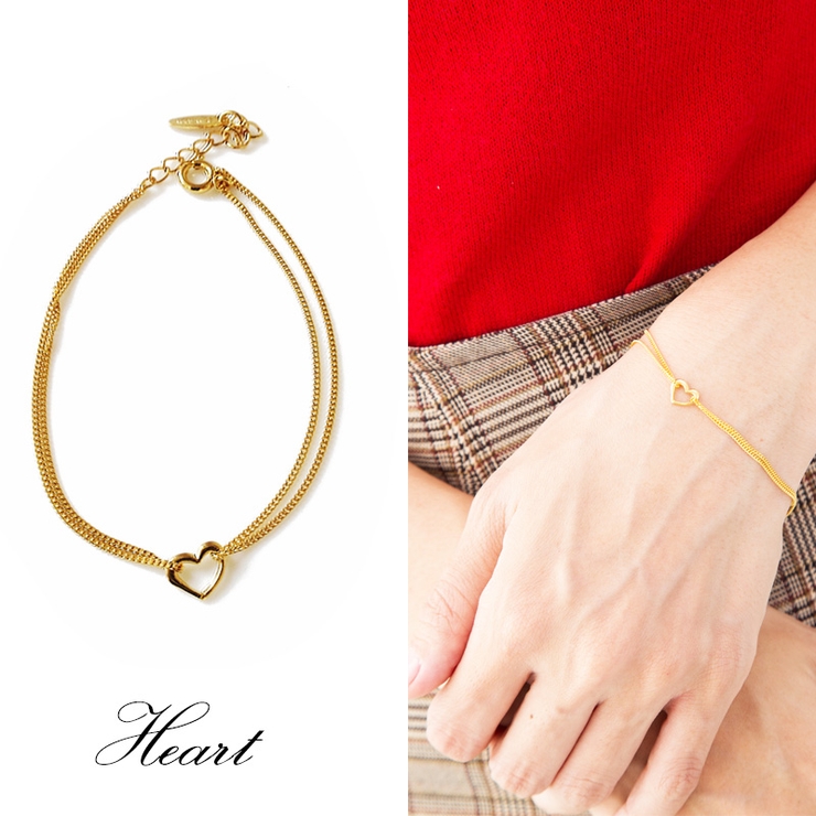 ブレスレット レディース Ｗチェーン | Melody　Accessory | 詳細画像3 