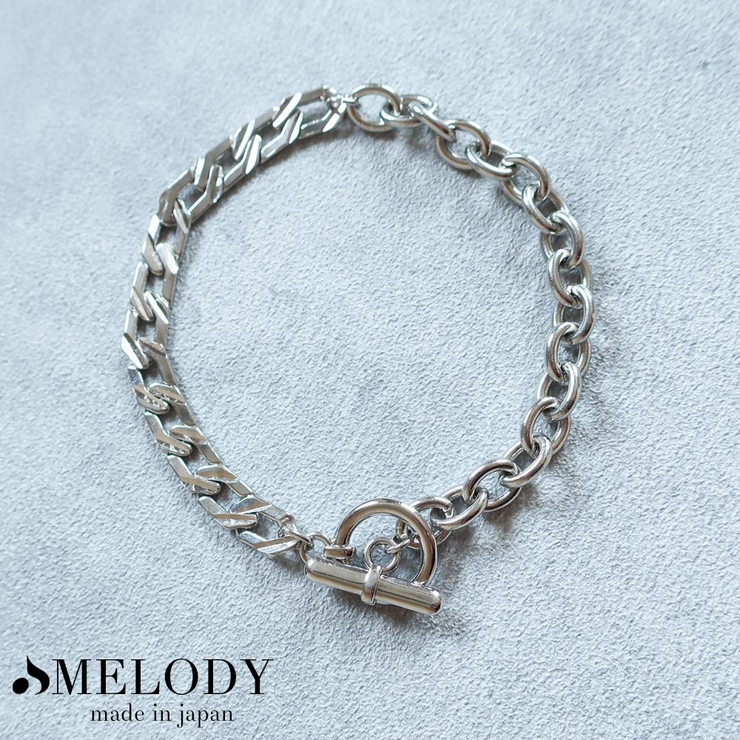 ブレスレット 日本製 コンビチェーン | Melody　Accessory | 詳細画像1 