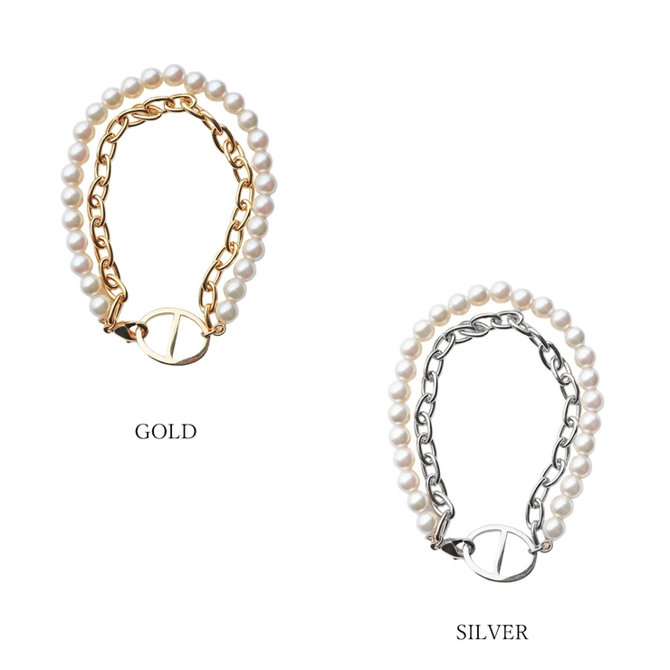 ブレスレット 2連パールチェーン ボリューム | Melody　Accessory | 詳細画像8 