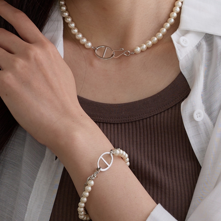 ブレスレット 2連パールチェーン ボリューム | Melody　Accessory | 詳細画像5 