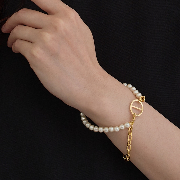 ブレスレット 2連パールチェーン ボリューム | Melody　Accessory | 詳細画像6 