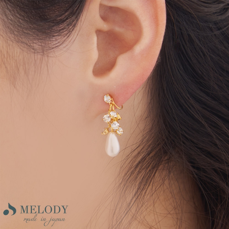 イヤリング ノンホールピアス パール | Melody　Accessory | 詳細画像4 