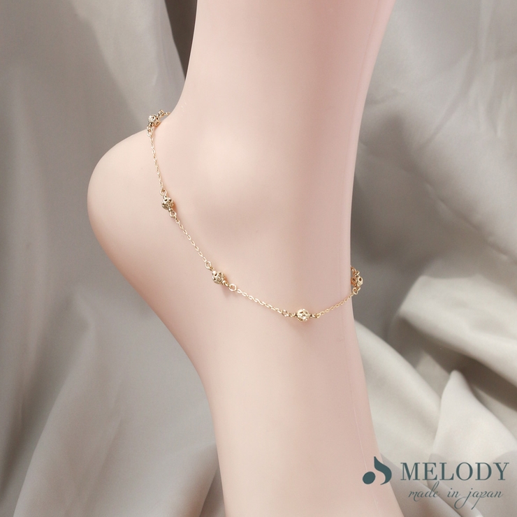 アンクレット キューブ 透かしボール | Melody　Accessory | 詳細画像4 