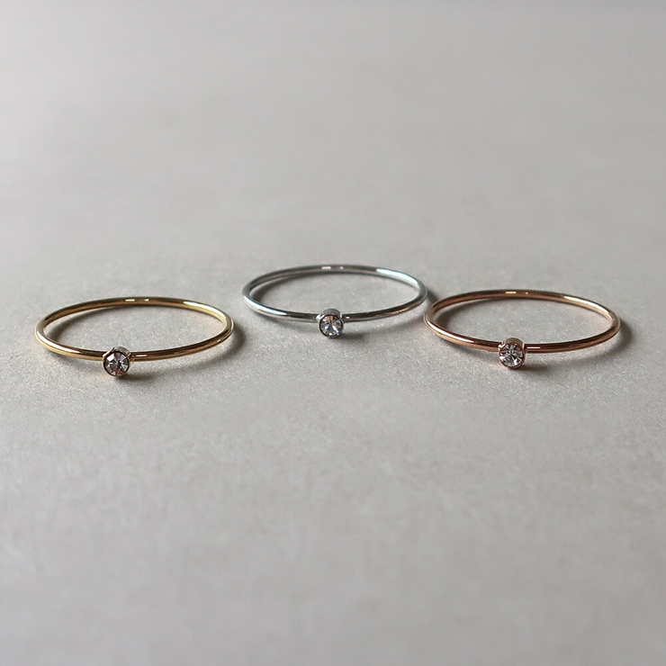 ピンキーリング 指輪 日本製 | Melody　Accessory | 詳細画像1 