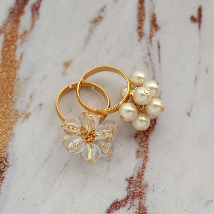 名作 A&G millennium collection フローラルリング 指輪
