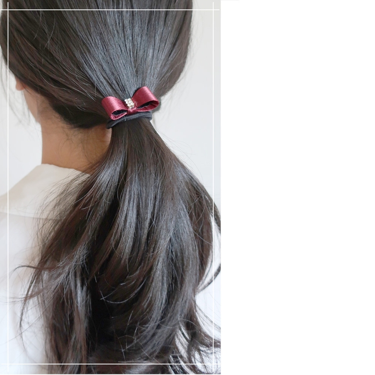 リボン ヘアゴム りぼん | Melody　Accessory | 詳細画像3 