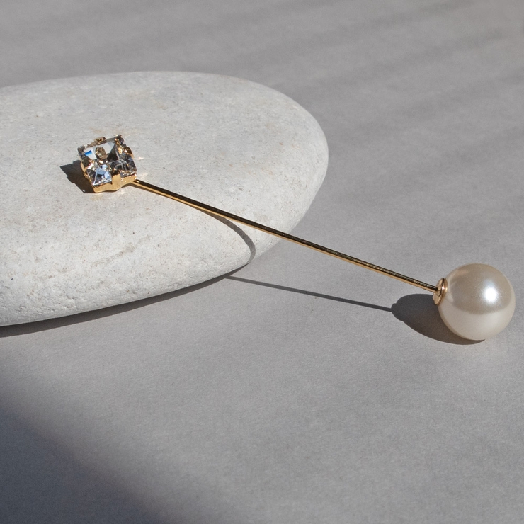 ブローチ パール ピン[品番：MLOA0003015]｜Melody Accessory