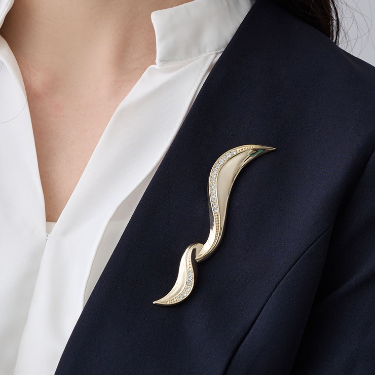 ブローチ 日本製 K18GP | Melody　Accessory | 詳細画像1 