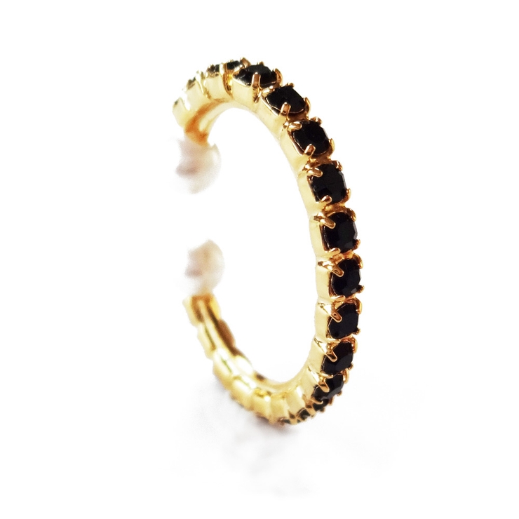 ブラック | イヤーカフ 大ぶり レディース | Melody　Accessory