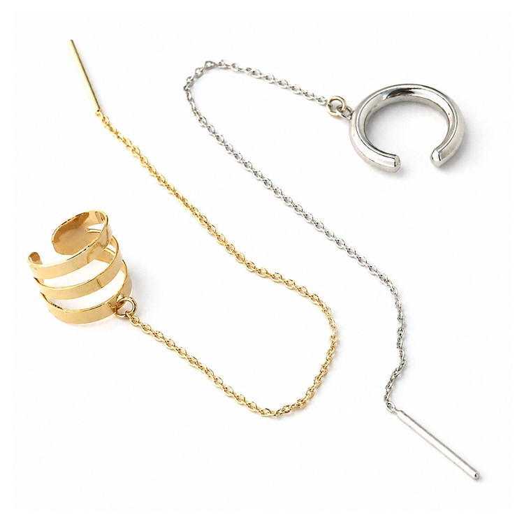 イヤーカフ チェーンピアス レディース | Melody　Accessory | 詳細画像3 