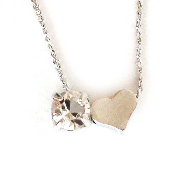 Heart-シルバー色 | ネックレス 日本製 K18GP | Melody　Accessory