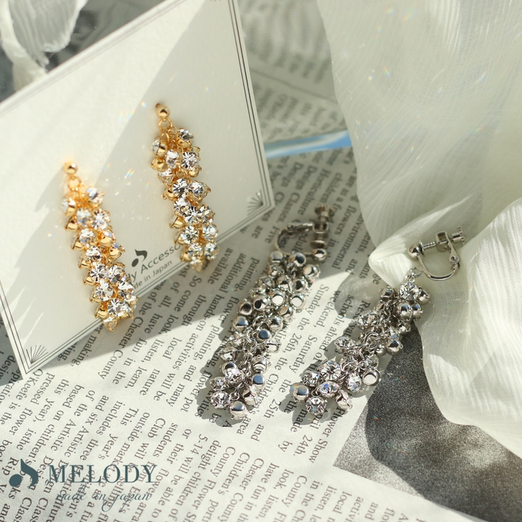 イヤリング 28石 ラインストーン | Melody　Accessory | 詳細画像5 