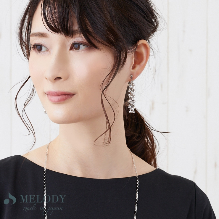 イヤリング 28石 ラインストーン | Melody　Accessory | 詳細画像3 