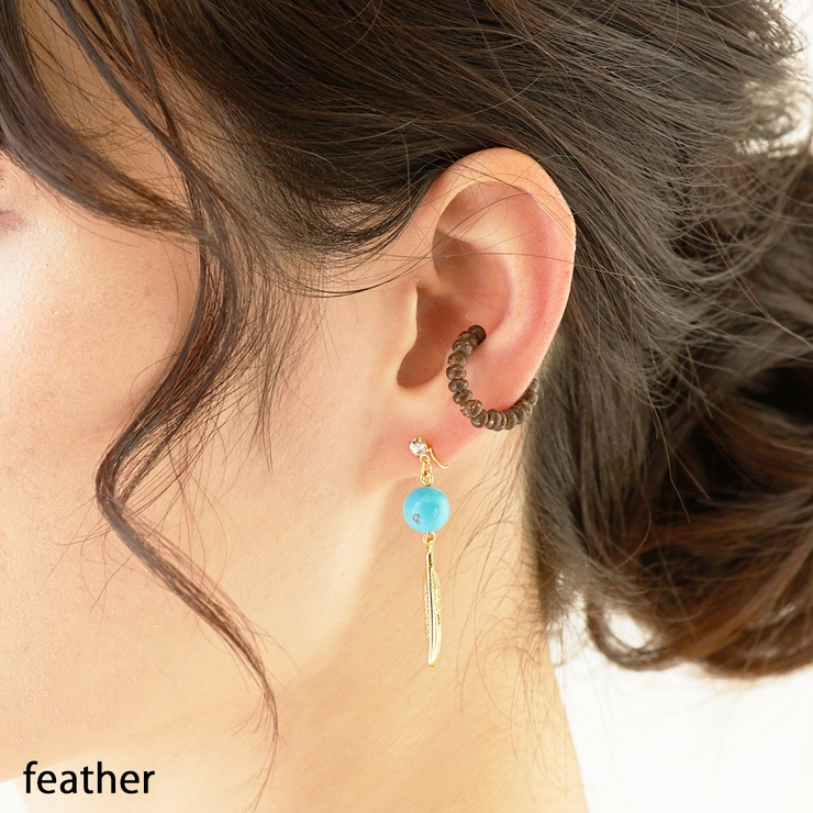 人気の雑貨がズラリ! 値下げしました☆ターコイズ イヤリングゴールド