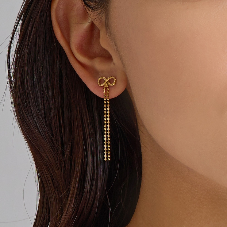 リボン イヤリング ピアス | Melody　Accessory | 詳細画像2 