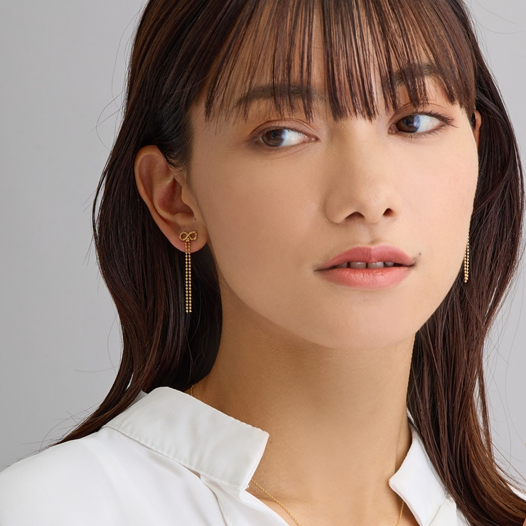 リボン イヤリング ピアス | Melody　Accessory | 詳細画像3 