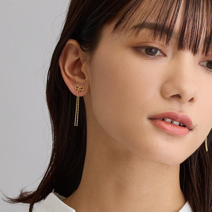 リボン イヤリング ピアス | Melody　Accessory | 詳細画像4 