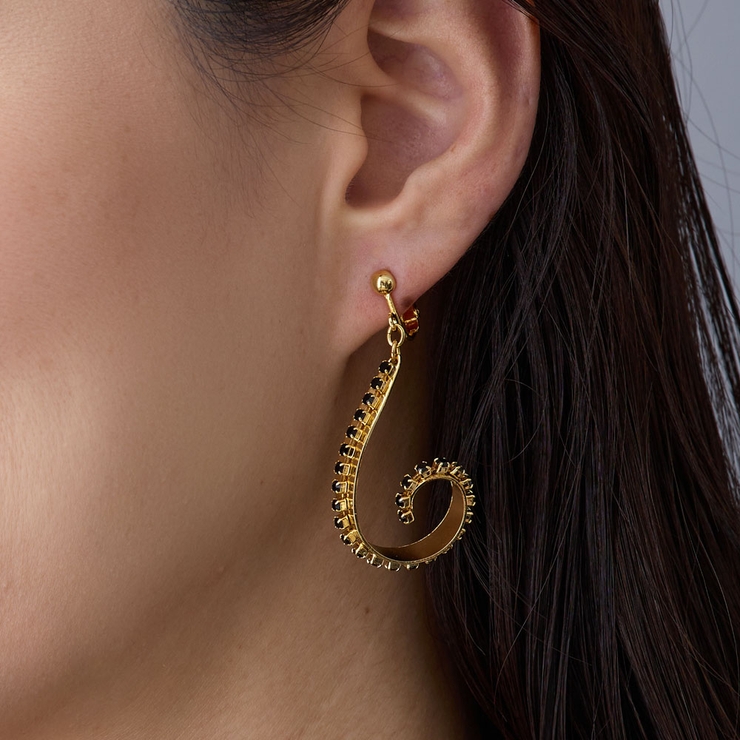 イヤリング ピアス 黒 | Melody　Accessory | 詳細画像1 