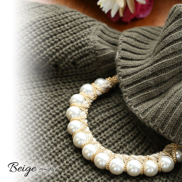 ベージュ | パールネックレス アクセサリー レディース | mili an deni