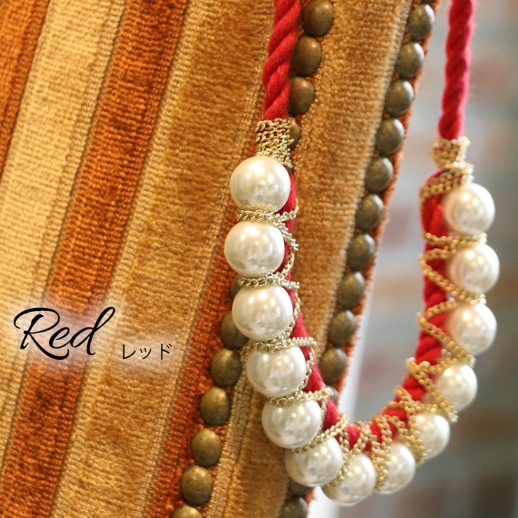 レッド | パールネックレス アクセサリー レディース | mili an deni