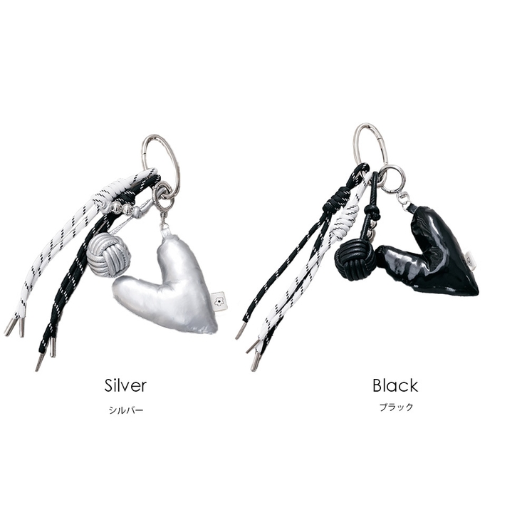 中綿ハートチャーム バッグ対応 キーホルダー | mili an deni | 詳細画像18 