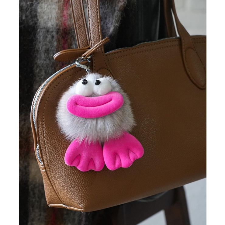 ミックス | マスコットファーチャーム リアルファー スマホ | mili an deni