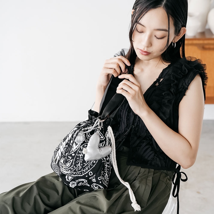 中綿ハートチャーム バッグ対応 キーホルダー | mili an deni | 詳細画像7 