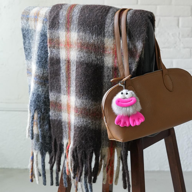 マスコットファーチャーム リアルファー スマホ | mili an deni | 詳細画像5 